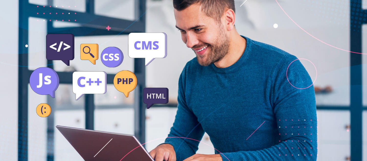 When company started a single developer in the office coding in the laptop