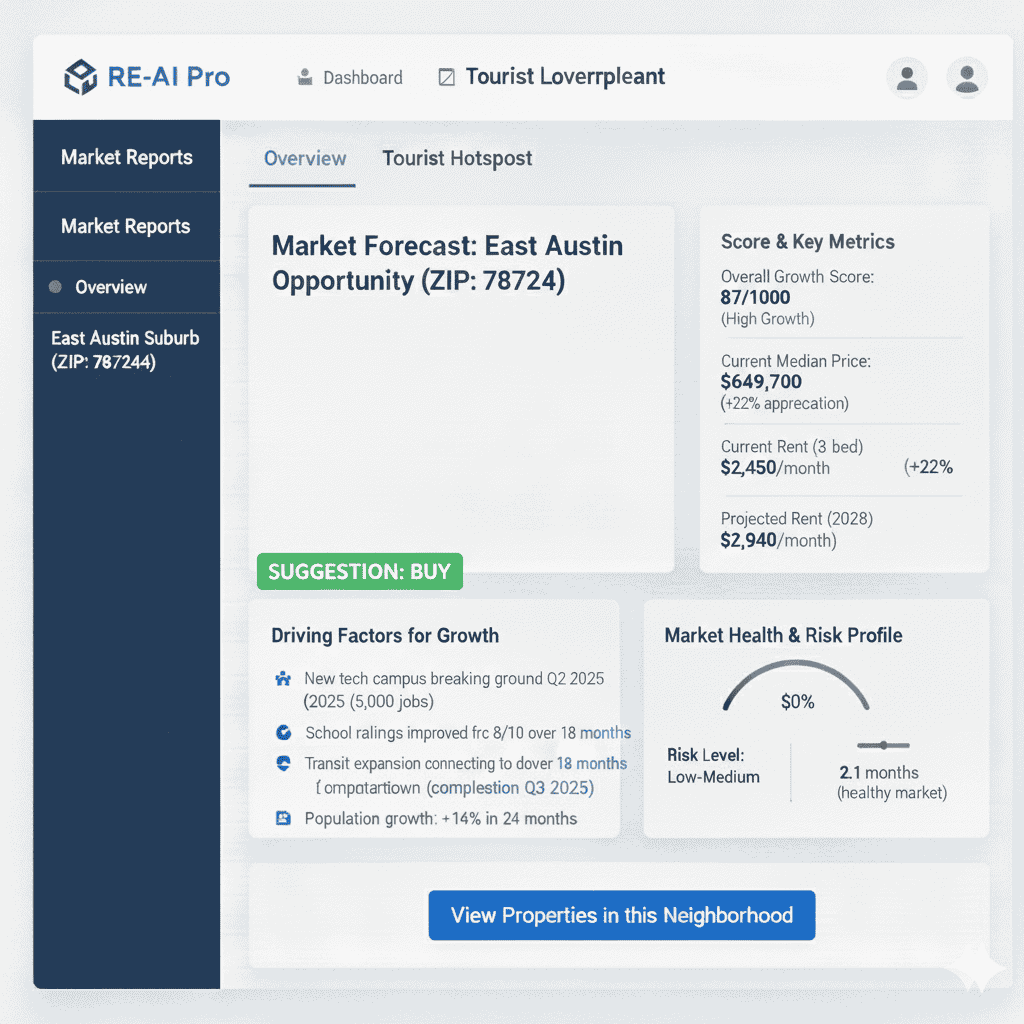 Web Portal Image of Real Estate Market Forecast