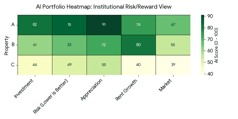 Heatmap shows property investment scorecard