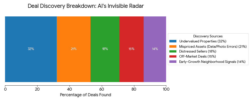 Stacked bar graph show Types of deal AI Discovers